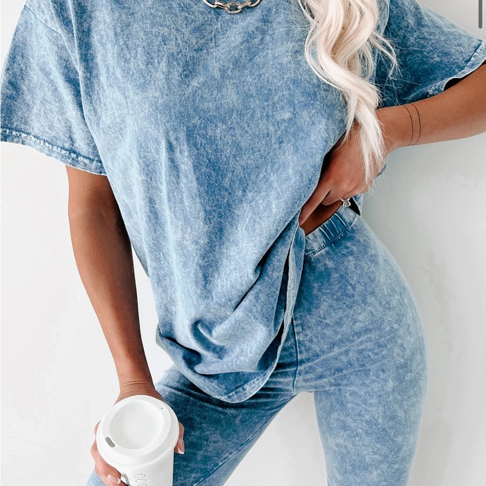 JUST ROLLING WITH IT TWO PIECE BIKER SHORT SET